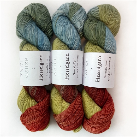 PLANTEFARVET SINGLE MERINO - WALLØE X HESSELGARN