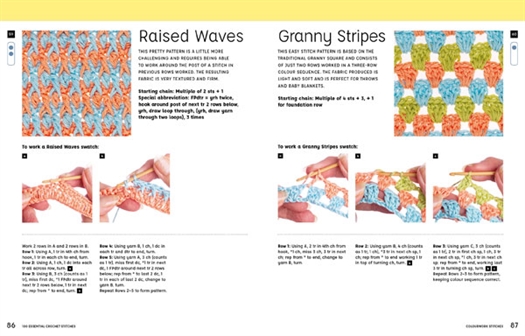 100 ESSENTIAL CROCHET STITCHES  af Val Pierce