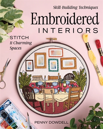 EMBROIDERED INTERIORS af Penny Dowdell
