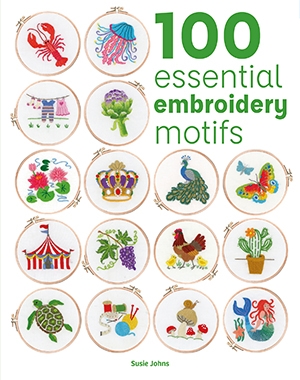 100 ESSENTIAL EMBROIDERY MOTIFS af Susie Johns