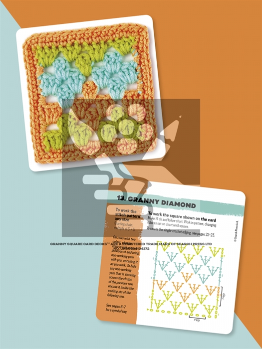 THE GRANNY SQUARE STITCHES CARD DECK 