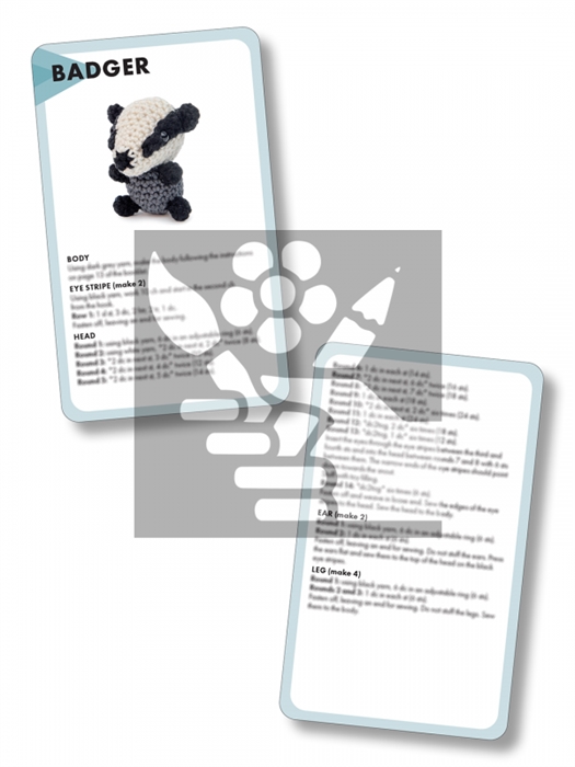 Mini Amigurumi Animals Card Deck