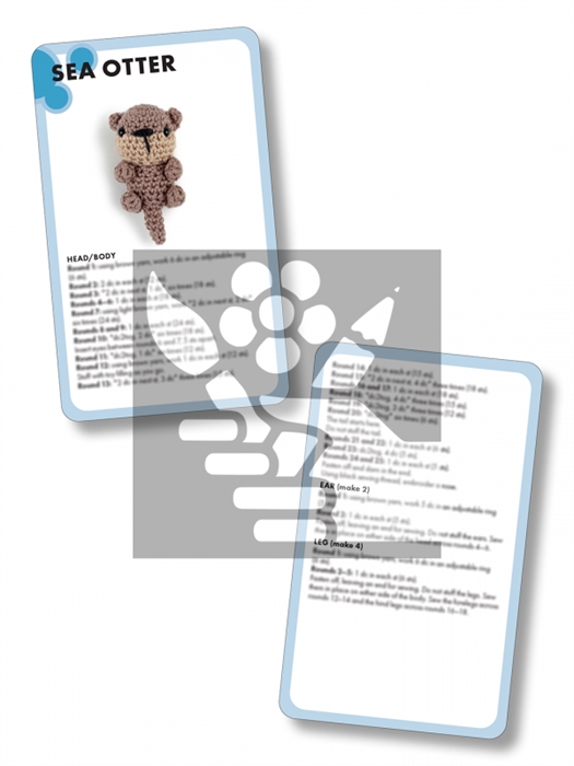 Mini Amigurumi Animals Card Deck