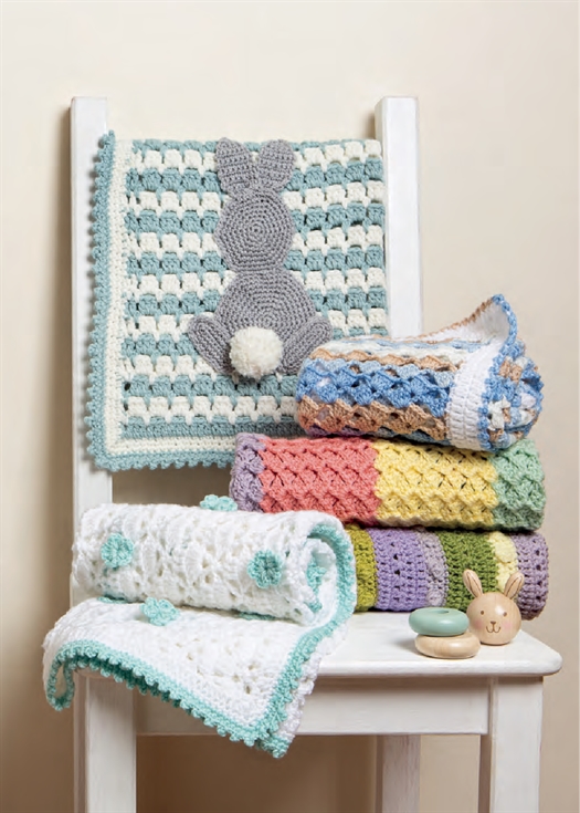 20 CROCHET BABY BLANKETS af Val Pierce