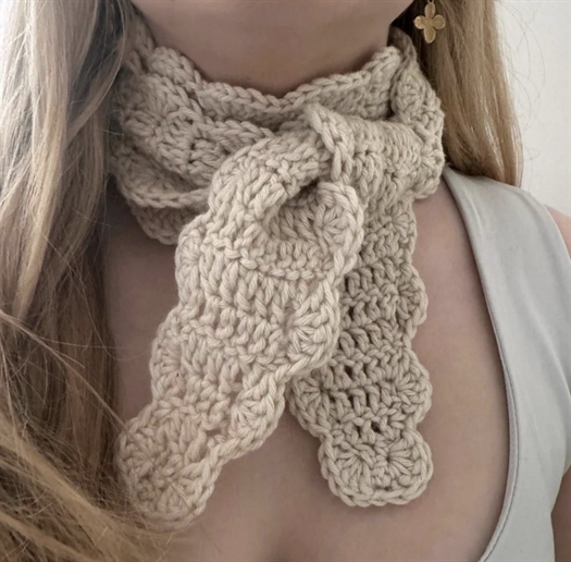 Muslinge Scarf fra Garnløkke
