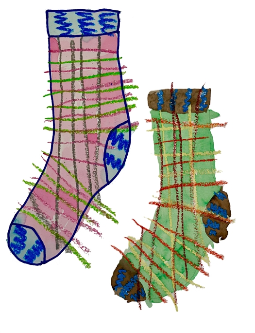 ALEX STRØMPE - en strikkeopskrift fra Foreningen Ingen Bliver Efterladt
