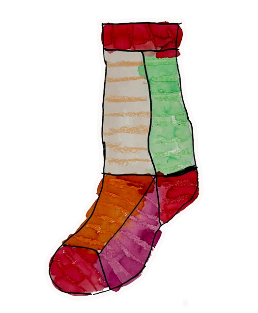 TILDE STRØMPE - en strikkeopskrift fra Foreningen Ingen Bliver Efterladt