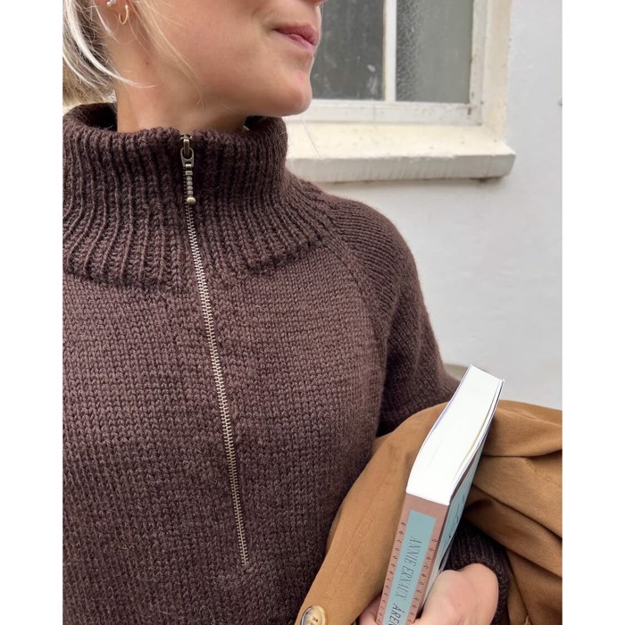Zipper Sweater Light fra PetiteKnit