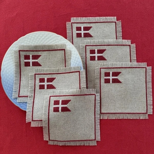 Kun flag mellemlægsservietter fra Pomp Stitch