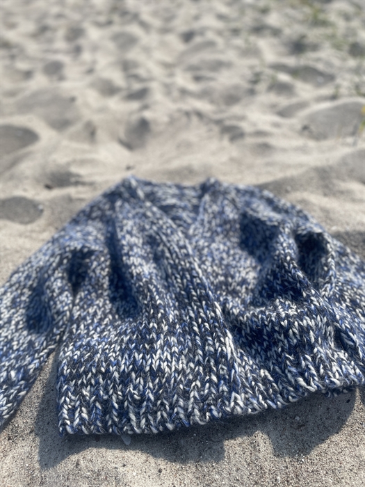 CHUNKY MELANGE CARDI af Inga Walløe